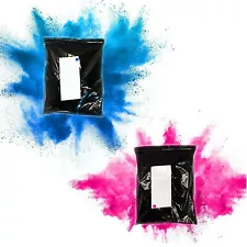 Black Out Gender Reveal Color Powder Burnout for Cars - 1 LB Blue & 1 LB Pink