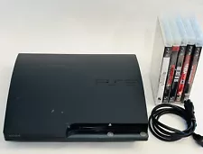 SONY PS3 Bundle W/ 5 Games And Power Cord Estate Sale Find Working Photos