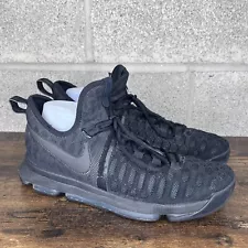 Nike Zoom KD 9 All Triple Black Space Blackout 10.5 Kevin Durant Out 843392-001