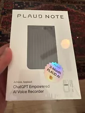 PLAUD NOTE Al Voice Recorder Empowered by Chatgpt One-Press Recording NEW SEALED