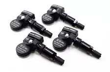 4 TPMS Tire Pressure Sensors 433mhz for BMW 3 4 All Series Black Valve Stems VPE