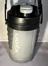 Igloo - 1 Qt Insulated Beverage Cooler - Gray/ Black - with Hooks. See Pics.