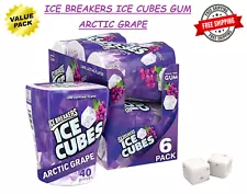 ICE BREAKERS ICE CUBES Arctic Grape Flavored, Sugar Free Gum (6 Count) On Sale!