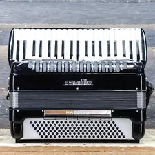 Guerrini Camillo Maestro 120-Bass 41-Key Black Piano Accordion w/Case #265121