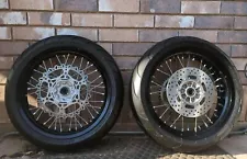 05-23 SUZUKI DRZ 400SX DRZ400SM RK EXCEL SUPERMOTO FRONT REAR WHEEL SET WHEELS