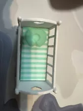 My Mini Baby Made By Zuru 5 Surprise Crib Bassinet In Mint Green!!!