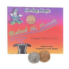 Copper Silver Coins Genuine US Half Dollar Copper Penny Coin Trick