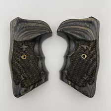 Altamont Wood Grips - S&W J Square Silverblack Checkered