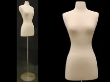 HIGH QUALITY! Size 2-4 Female Mannequin Dress Form+Metal Base #FWPW-4 + BS-04