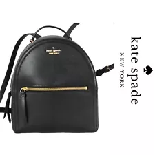 Kate Spade Perry Small Saffiano Leather Backpack in Black