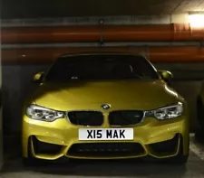 X15 MAK PRIVATE NUMBER PLATE FOR SALE ON RETENTION CHERISHED PLATE