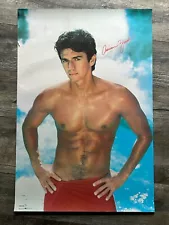 Hot Guy Vintage Poster ADRIAN ZMED In A Towel Beefcake Hunk 1983 Gay Interest