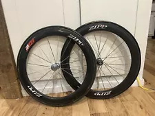 Zipp 400 Speed Weaponry Carbon Fiber 650c Wheel Set Shimano SRAM 10Sp Tubular