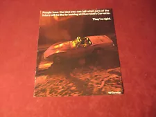 1970 Chevy Corvette Sales Brochure Booklet Catalog Old Original