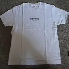 Supreme Classic Logo Tee Size Large White T Shirt