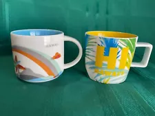 New ListingPair of Starbucks “You Are Here” Series Collector Mugs 14 oz. both Hawaii