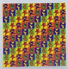 Grateful Dead Bear Blotter Art Acid Sheet Psychedelic Art 100 Tab Sheet LSD Art