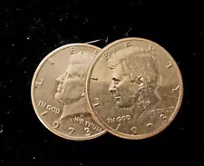 Expanded Shell Half Dollar With Matching Coin 1973