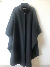 Amanda Smith Fleece Poncho Coat /Cape - One Size - Black