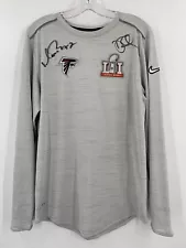 Atlanta Falcons Super Bowl 51 SIGNED Matt Ryan Nike Pregame Shirt Dan Quinn NFL