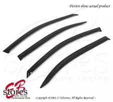 Mercedes-Benz S430 S500 S600 2000-2006 Outside-Mounted Dark Smoke JDM Visors 4pc (For: 2005 Mercedes-Benz S430)