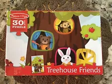 MELISSA & DOUG TREE HOUSE FRIENDS 30 pcs JIGSAW PUZZLE MADE IN USA ðºð¸