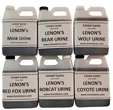 Lenon's Urine Choose Bear, Bobcat, Coyote, Mink, Fox, Wolf - 4 oz to Gallon Size