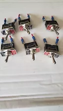 DPST ON/OFF TOGGLE SWITCH, FROM DISMANTLED RR (6PCS). ESTATE JL #3