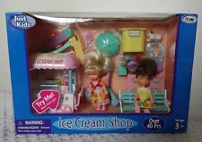 **New** Just Kidz Ice Cream Shop w/ Poseable Dolls And Play Accessories