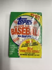 1987 Topps Baseball Cards, 1 Unopened Sealed Wax Pack, 17 cards