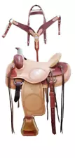 Roping Calf Rope Leather Horse Saddle Wood With Rawhide covered All Size