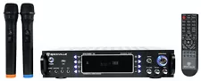 Rockville RPA70WBT V2 1000w 2-Ch USB Bluetooth Karaoke Amplifier/Mixer+(2) Mics