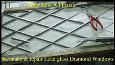 antique lead glass windows for sale