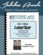 ROWE CD-100A LaserStar Service & Parts Manuals with Troubleshooting 2 Volume Set