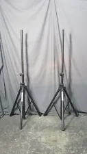 Lot of 2 Gem Sound Heavy Duty Pro 44"-75" 35MM Tripod Speaker Stand