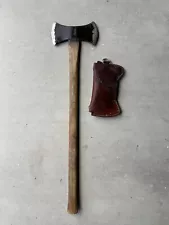 GENUINE NORLUND Double Head Axe ( handle 31.5 / total 33”( Cover has wear )