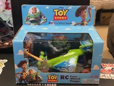 DISNEY TOY STORY RC WHEEL BUGGY WITH WOODY AND BUZZ LIGHTYEAR THINKWAY TOYS 1995