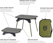 Nemo Moonlander Dual Height Camping Table Olive Green