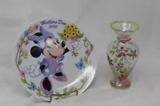 Collector Plate Walt Disney Minnie Mouse "Mother's Day Bouquet" 1993 Very Good