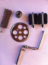 CRANK PACKAGE 5 ITEMS FOR 24"/ 26" BIKES CRUISER LOWRIDER BMX CHOPPER CYCLING