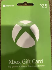 Used xbox gift card 25