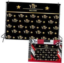 VIP photography backdrop Hollywood Photo Booth Backdrop movie 8x6FT black