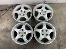 1994-1997 Mazda Miata Oem M Edition 5 Spoke 15x6 4x100 Wheel Set NA 94-97 *READ*