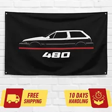 For Volvo 480 1986-1995 Car Enthusiast 3x5 ft Flag Birthday Gift Banner