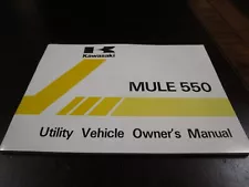 Kawasaki Mule 550 owners manual 99920-1796