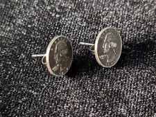 Vintage United States Quarter Silver Earrings