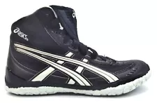 Asics Youth Wrestling Boxing Shoes Athletic Sports JR Black White New in Box