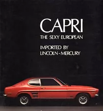 1971 Mercury Ford Capri Original Car Sales Brochure Catalog