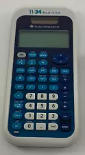 TI-34 MultiView Scientific Calculator - TESTED, Cleaned, Includes Cover