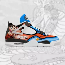 DBZ Orange Goku Accent Basketball Sneakers Custom Anime Shoes